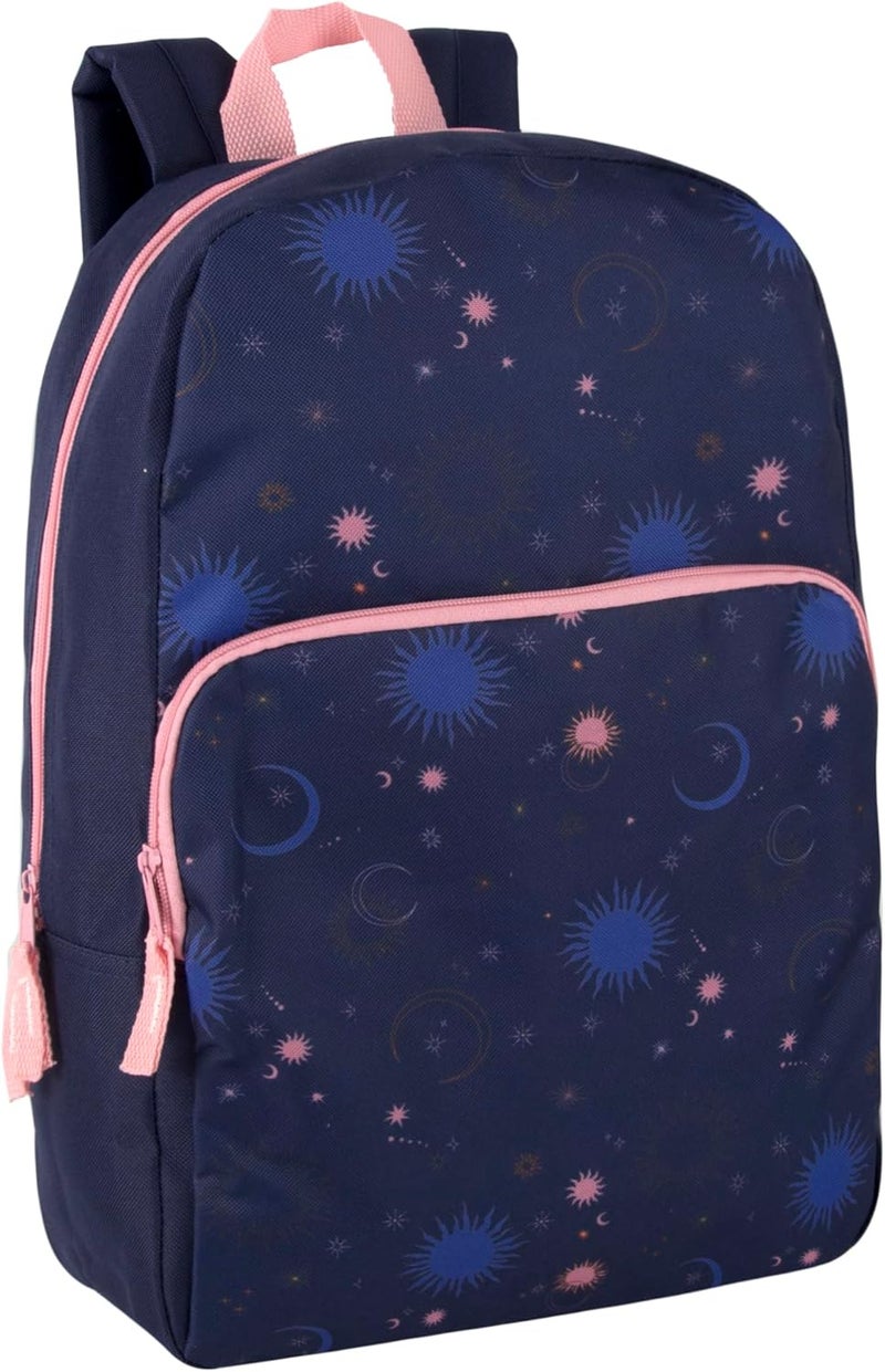Trailmaker Fun School Backpack for Elementary Middle School Girls and Boys | 17 Inch Printed Backpacks for School Kids, Travel (Twilight Twirls) - Image 1